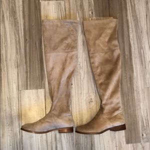 Steve Madden zip up over the knee suede boots